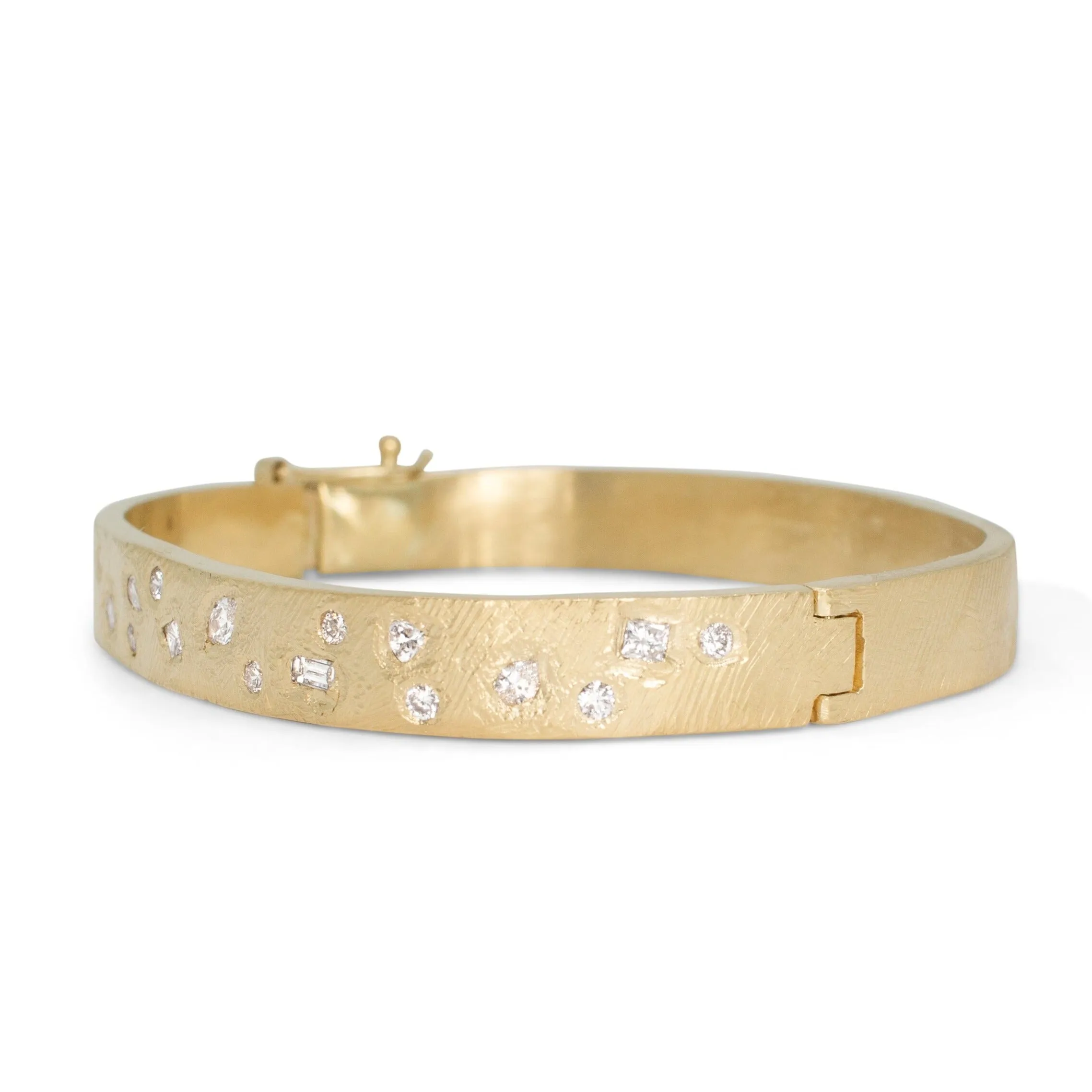 18K Diamond Cocktail Cuff Bracelet