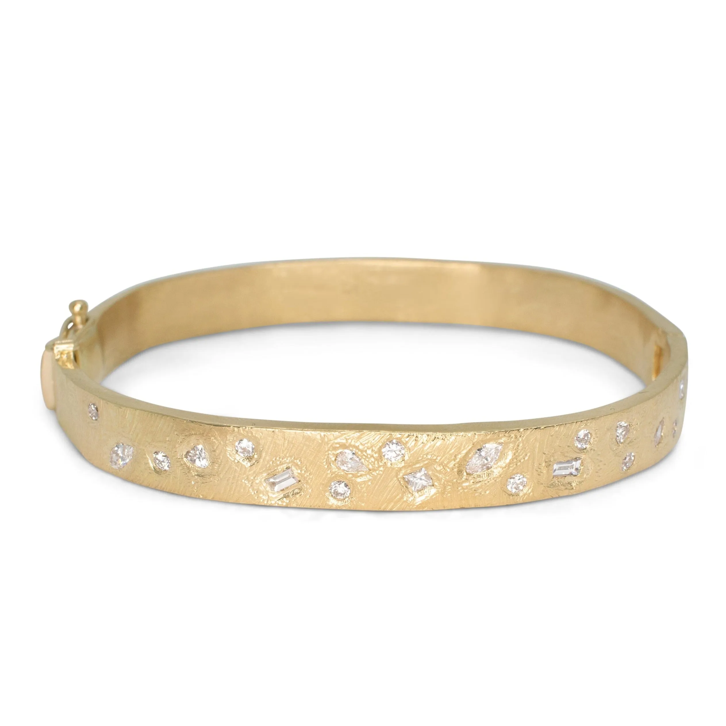 18K Diamond Cocktail Cuff Bracelet