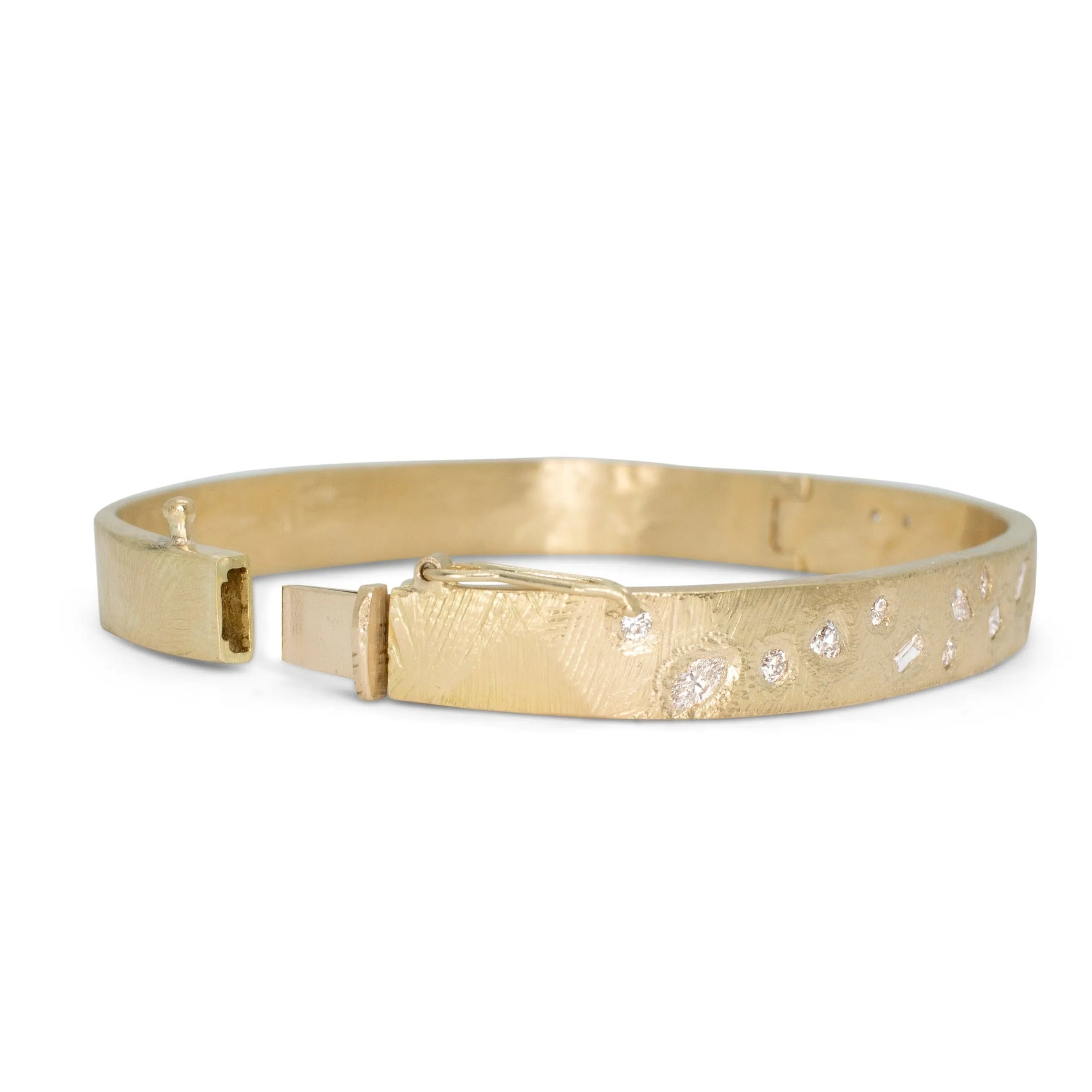 18K Diamond Cocktail Cuff Bracelet