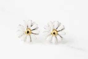 925 flower earrings-DG