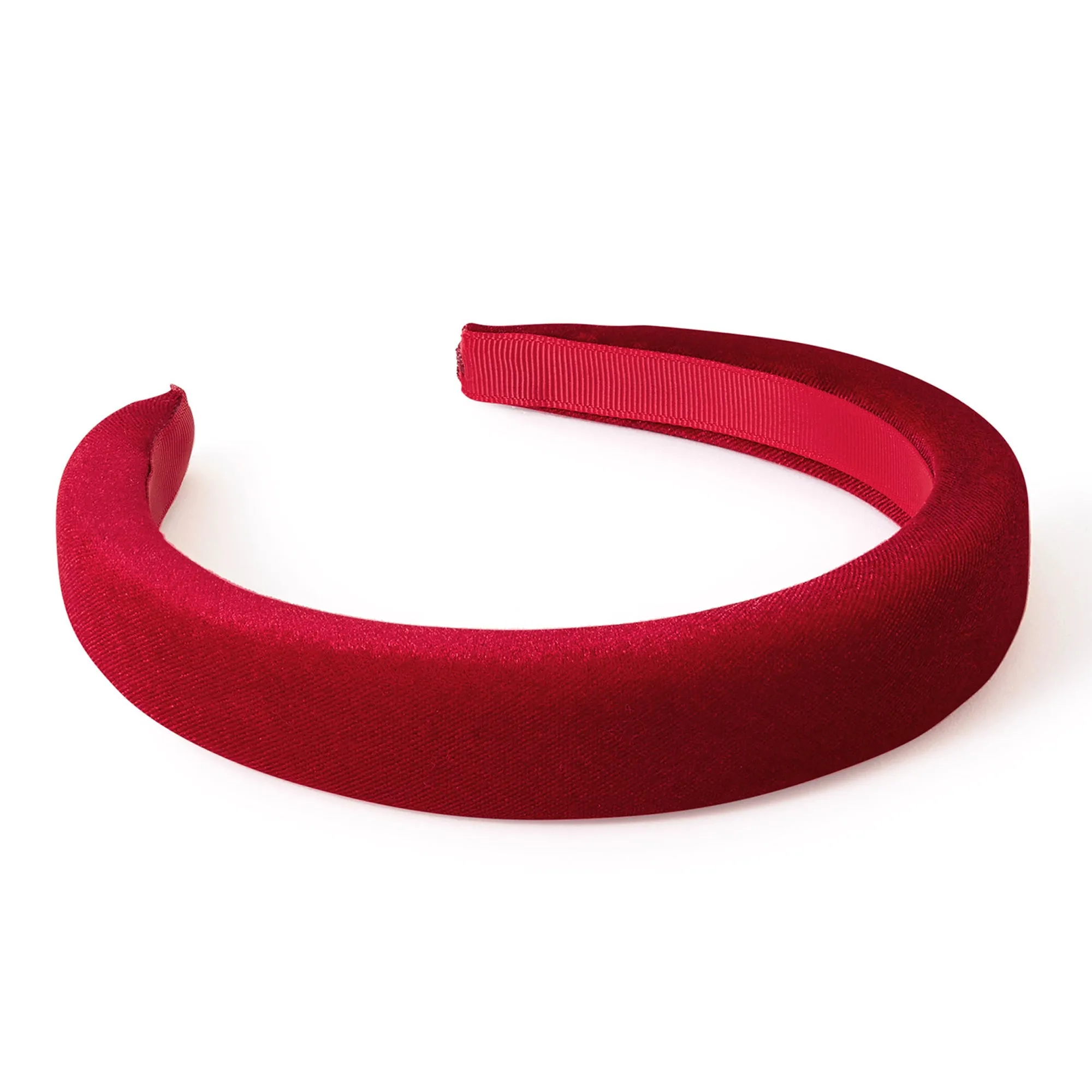 Accessorize London Red Velvet Padded Headband