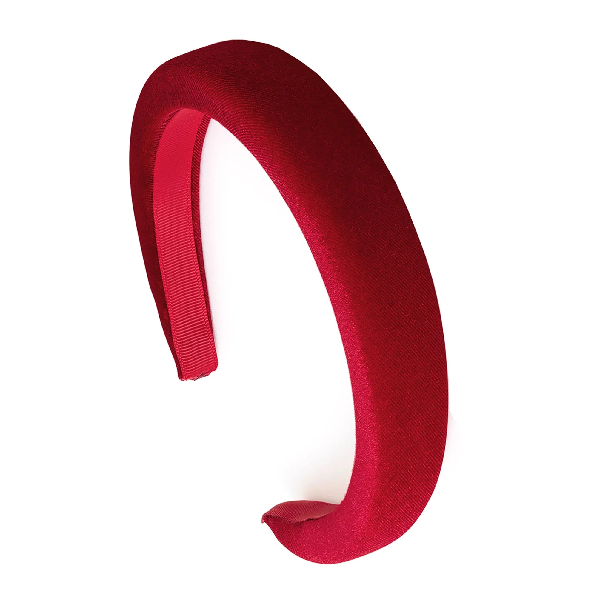 Accessorize London Red Velvet Padded Headband