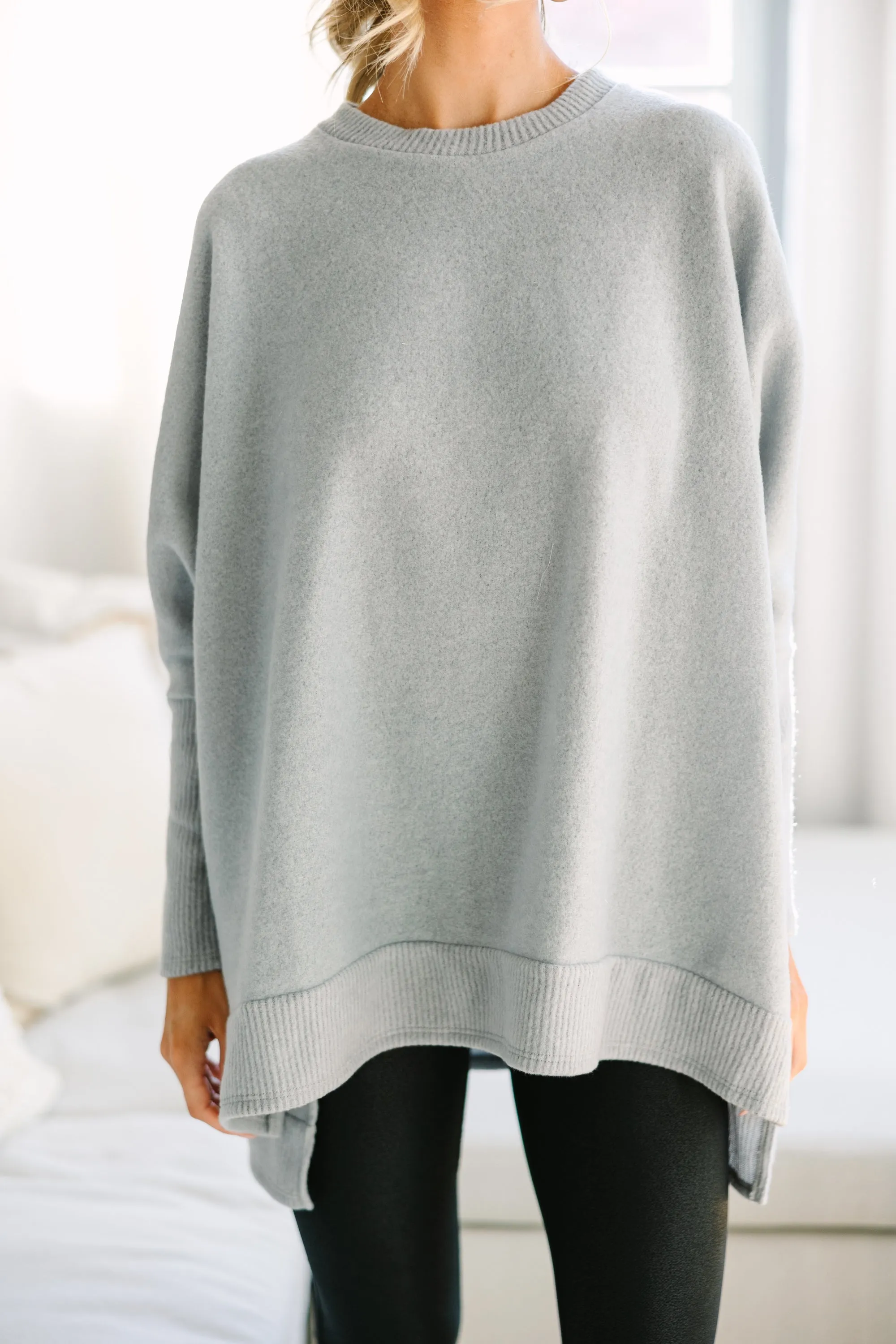 Always Fun Heather Gray Tunic