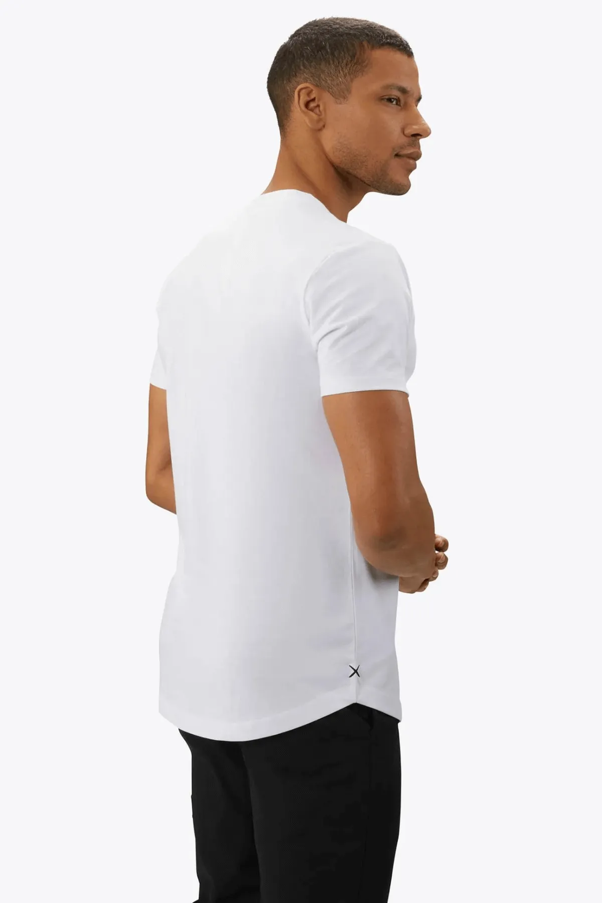 AO VNeck Curve Hem Tee