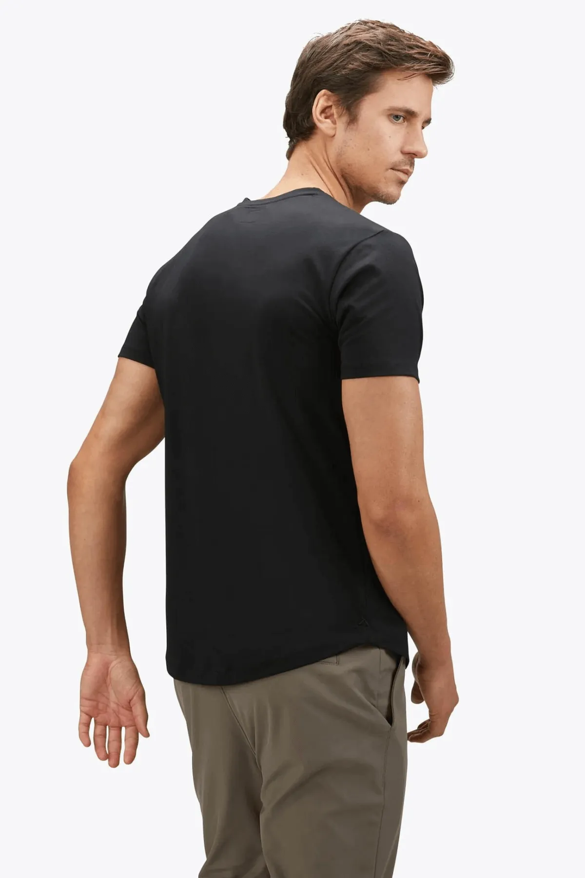 AO VNeck Curve Hem Tee