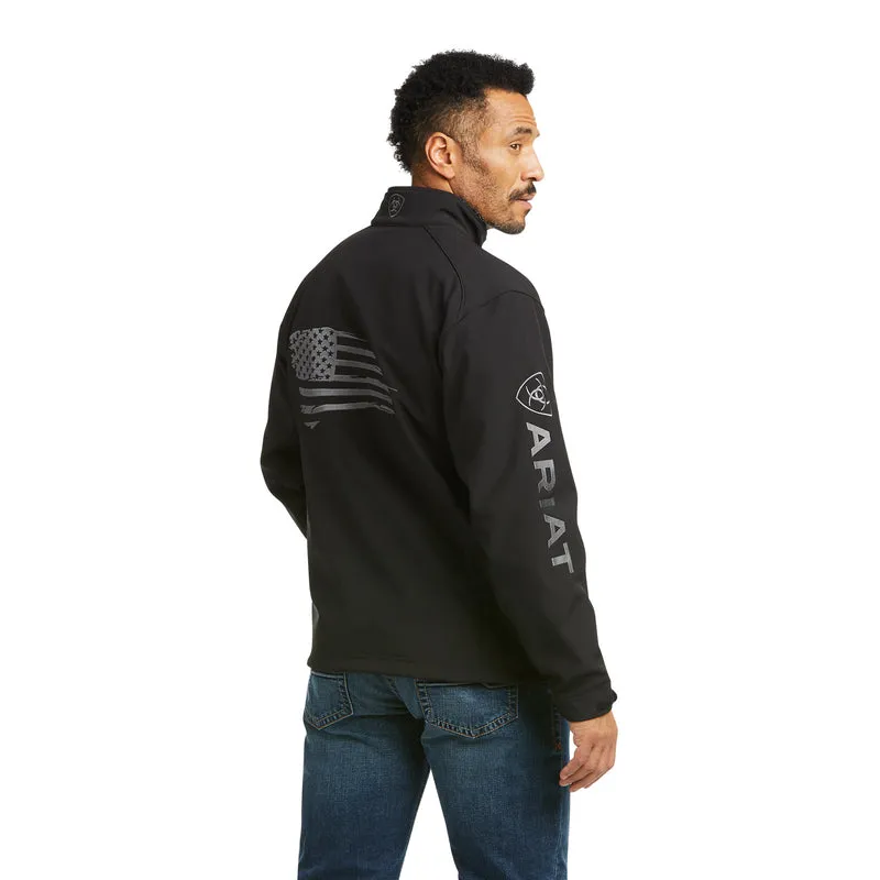 'Ariat' Men's Logo 2.0 Patriot Softshell Concealed Carry Jacket - Black