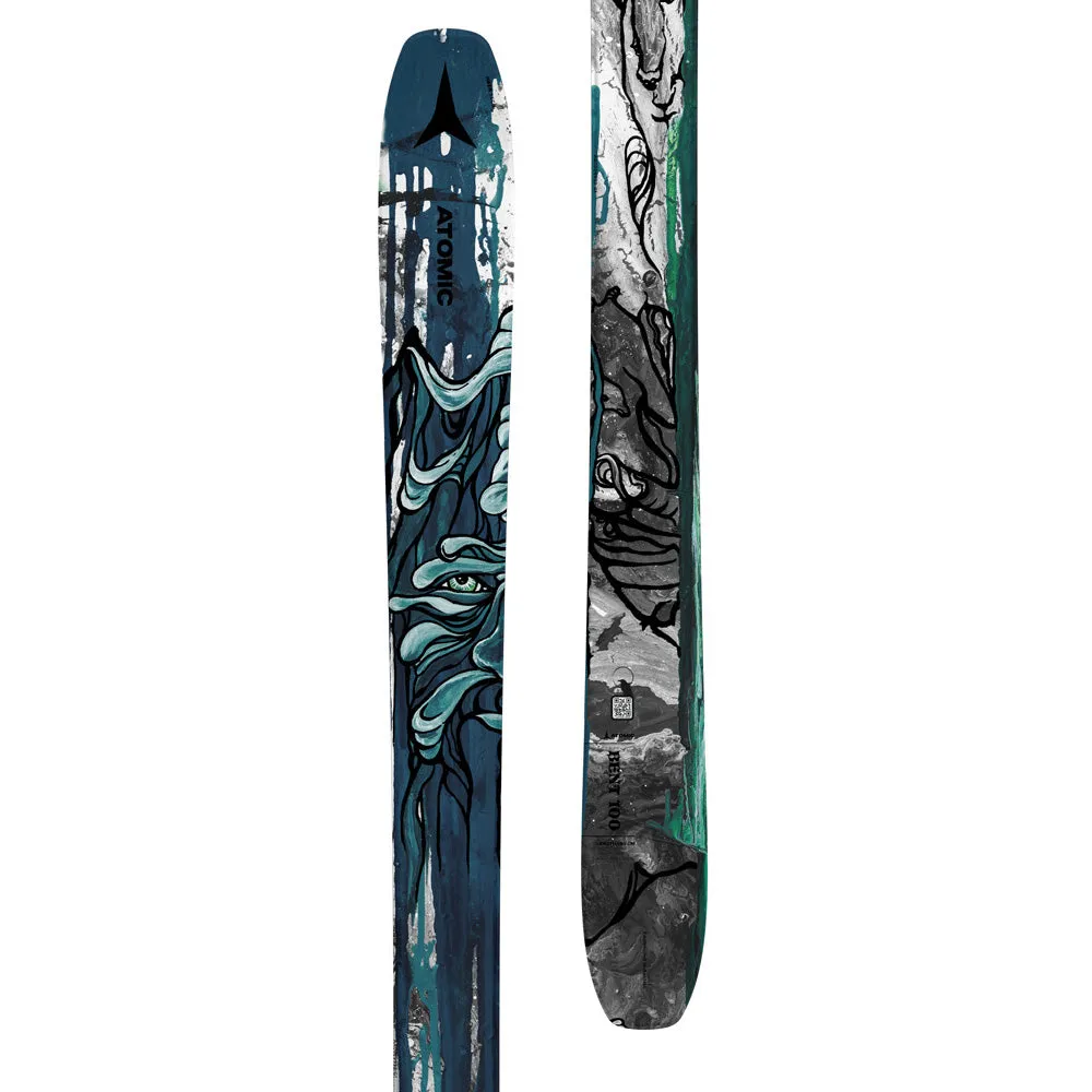 Atomic Bent 100 Skis 2024 / Marker Jester 16 ID Ski Bindings Package