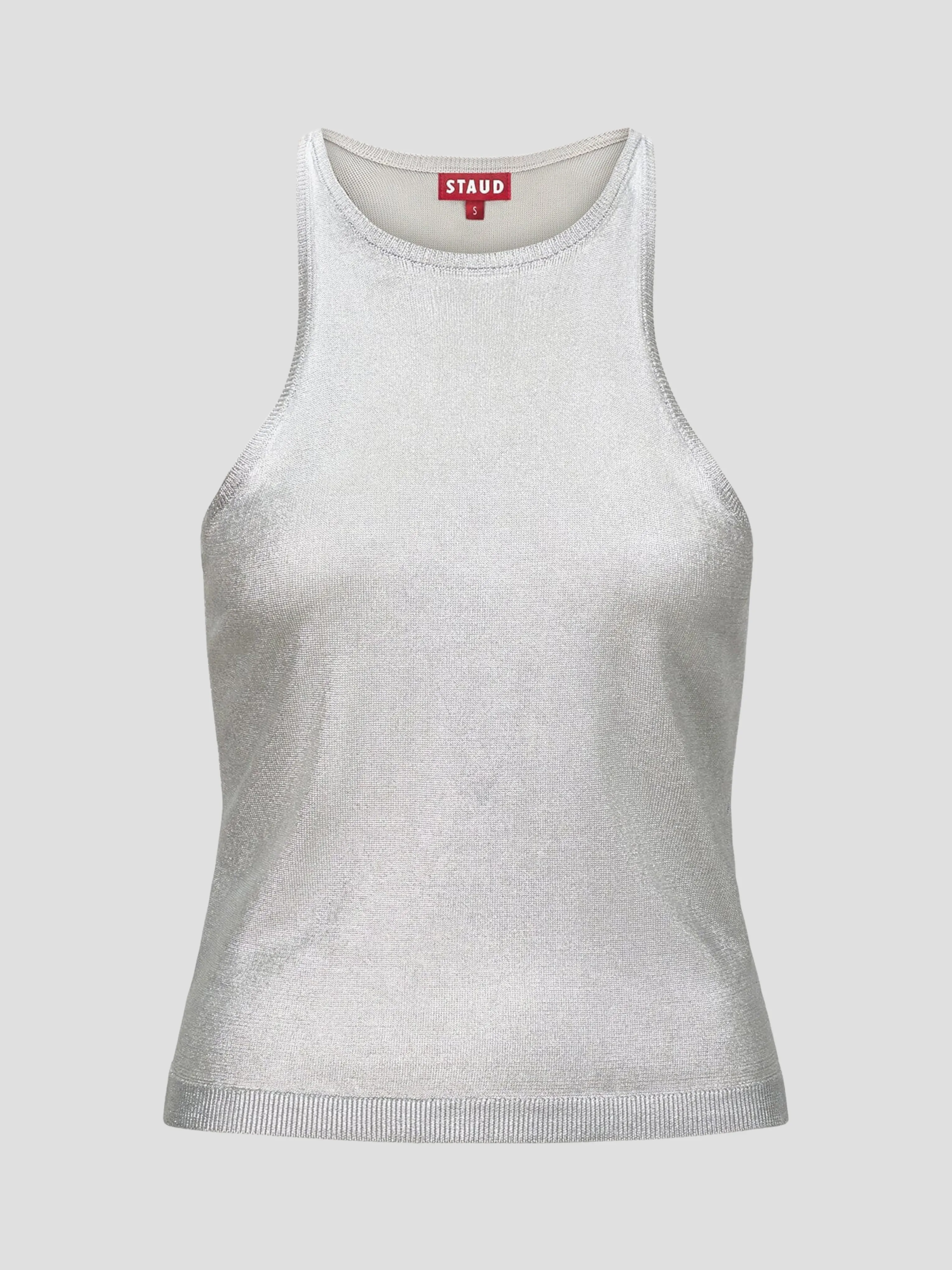 Ayana Silver Knit Halterneck Tank