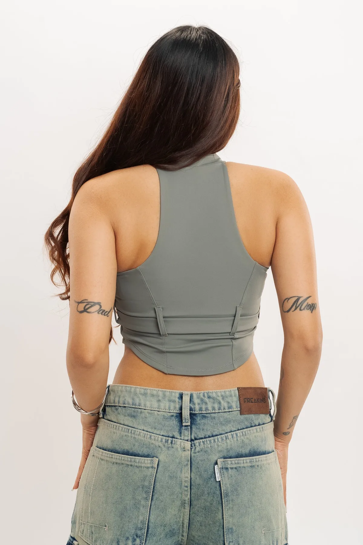 Belted Halter Top