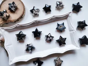 Black Flower Agate Star