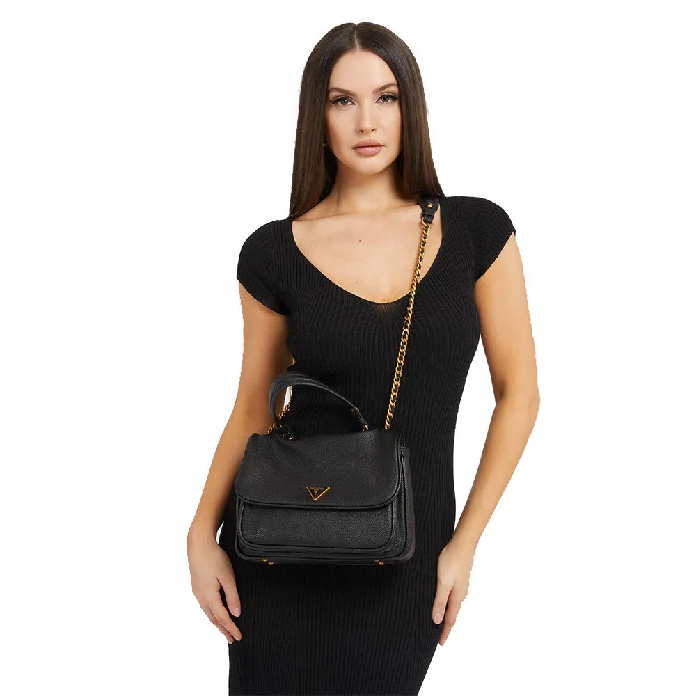 Borsa Donna a Tracolla GUESS Chiusa con Pattina Linea Becci colore Black