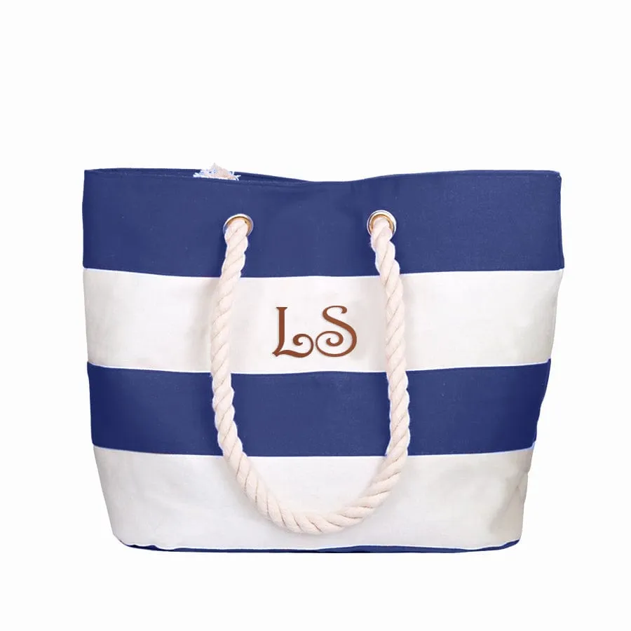 Canvas Water Resistant Beach Tote Bag