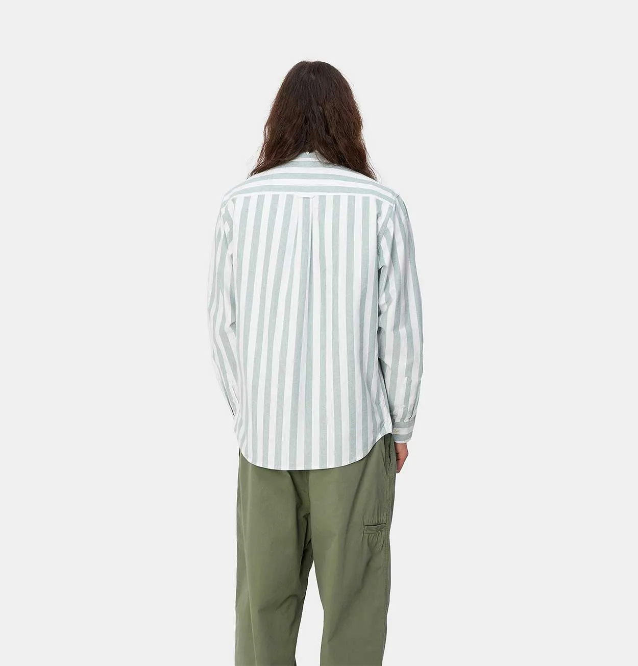 Carhartt WIP Dillion Shirt in Chervil and White