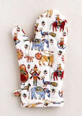 Carnival Print Oven Mitt