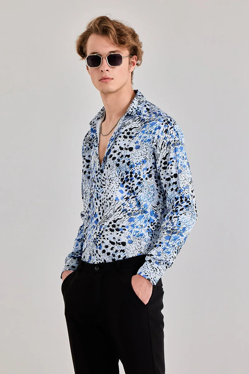 Cheetard Blue Shirt