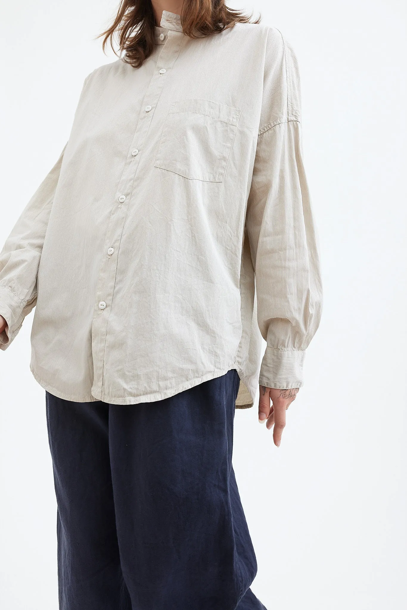 Chez Vidalenc -  Shirt - AXL Portys Collar - Beige