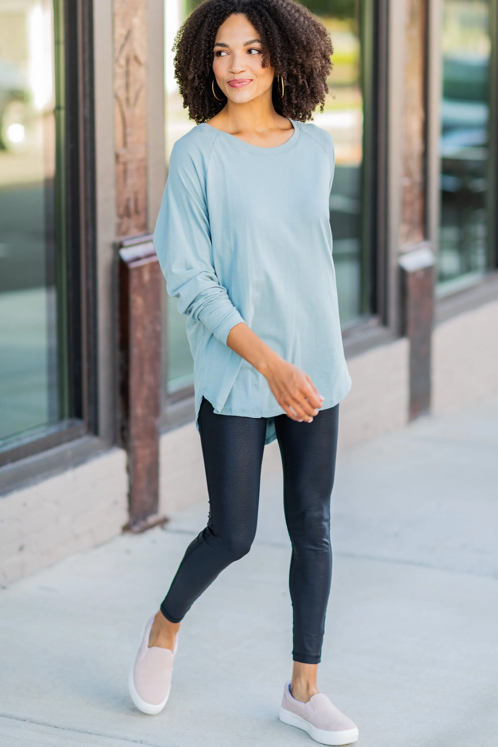 Easy Like Sunday Mineral Mint Green Tunic