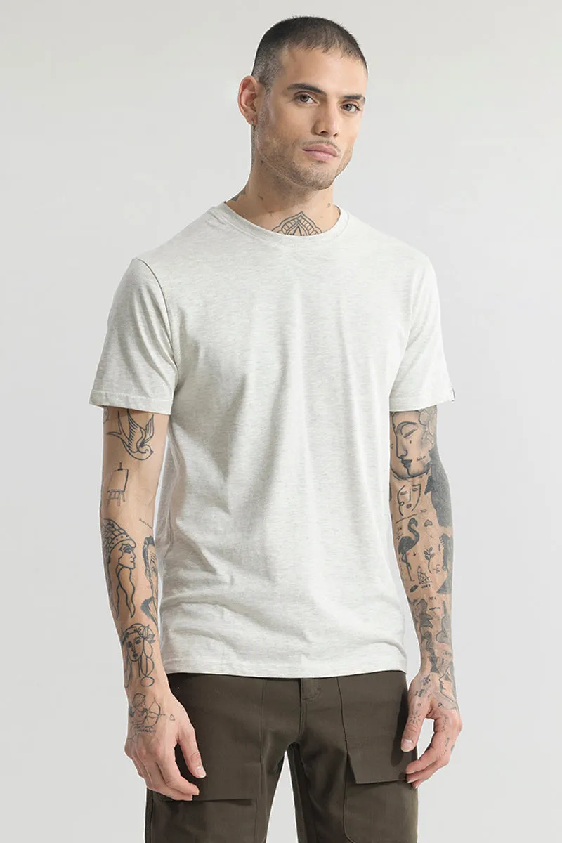 EasyEssentials Ecru Melange T-Shirt