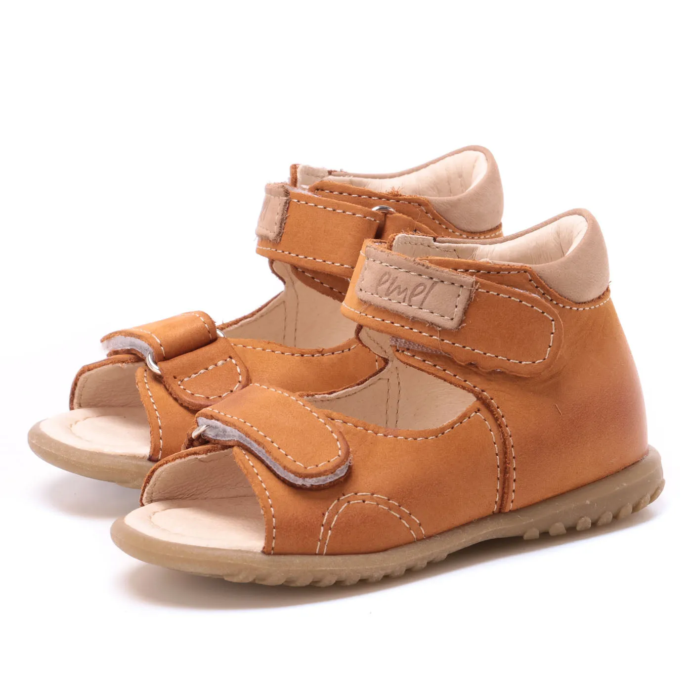 Emel yellow velcro Sandals (2424-3)