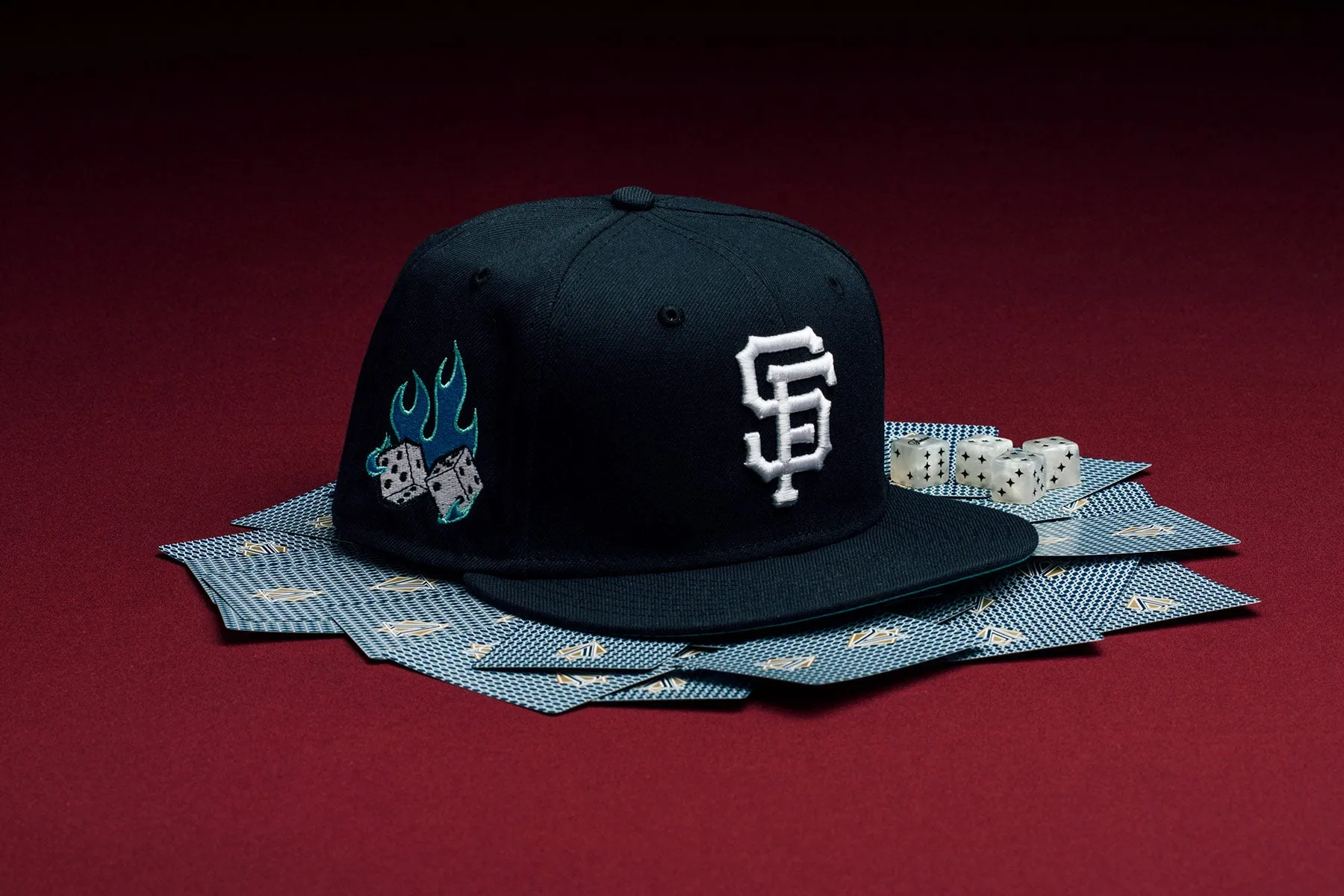 Feature x New Era Flaming Dice 59FIFTY Fitted - San Francisco Giants