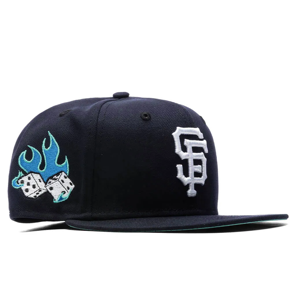 Feature x New Era Flaming Dice 59FIFTY Fitted - San Francisco Giants