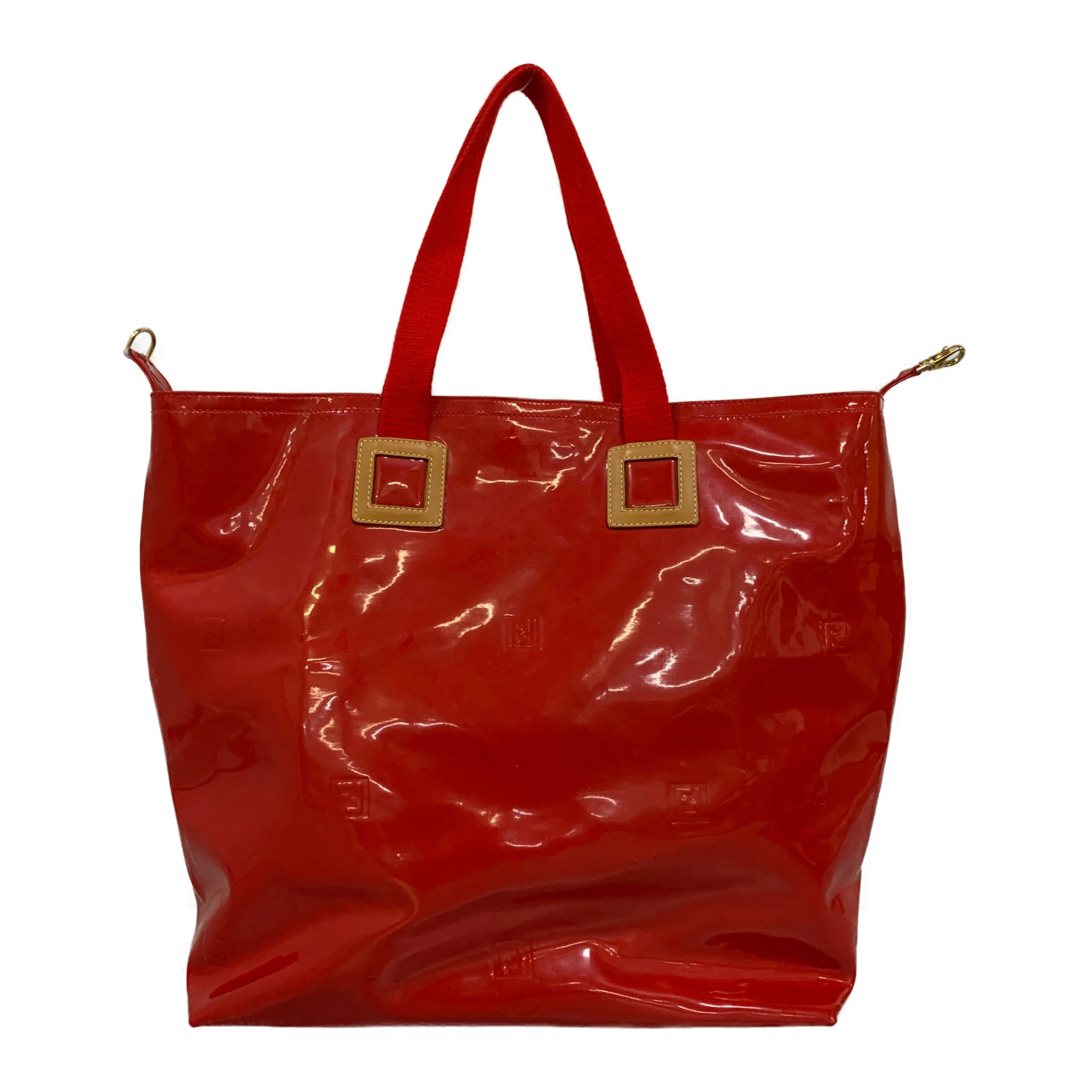 #FENDI/Tote Bag/RED/Enamel