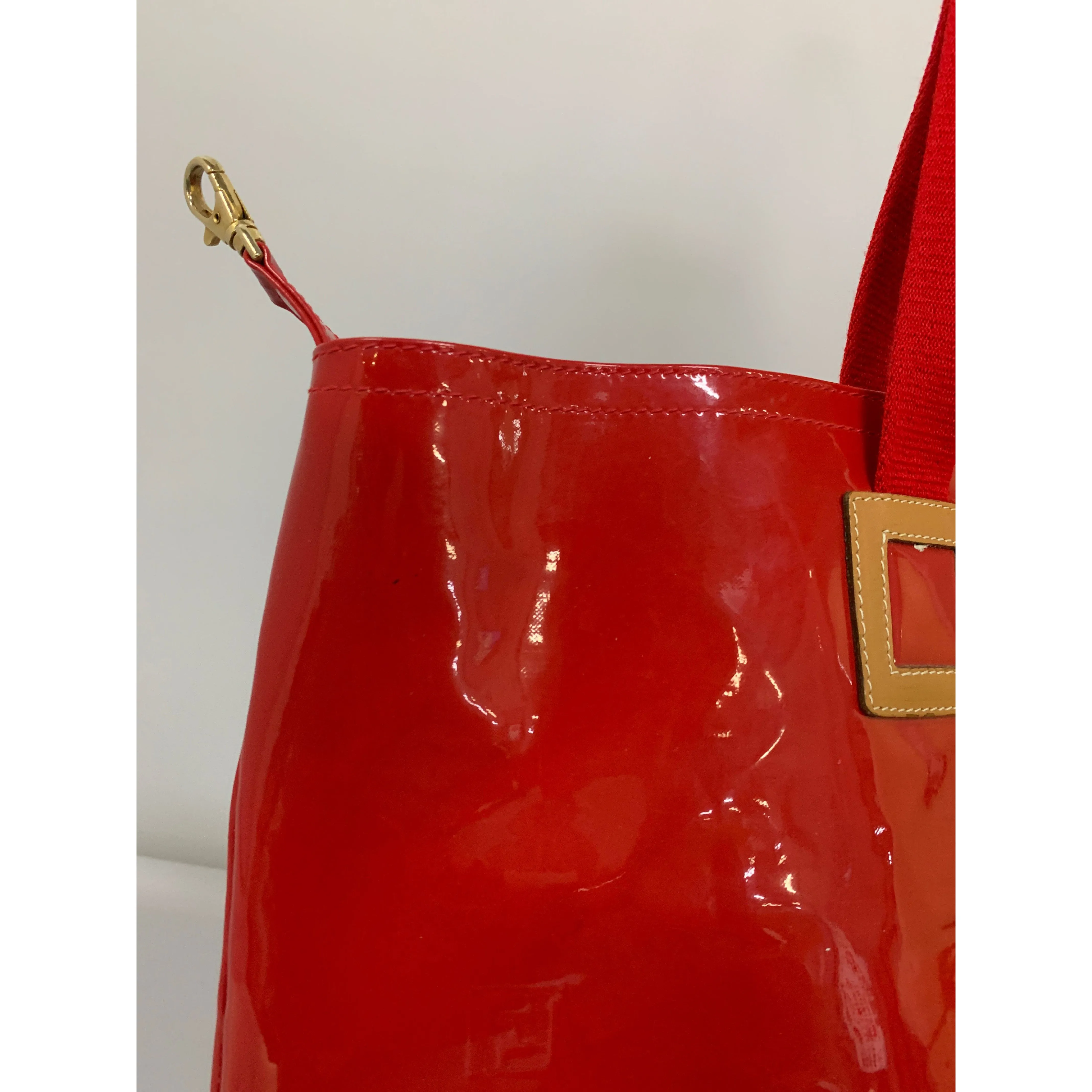 #FENDI/Tote Bag/RED/Enamel