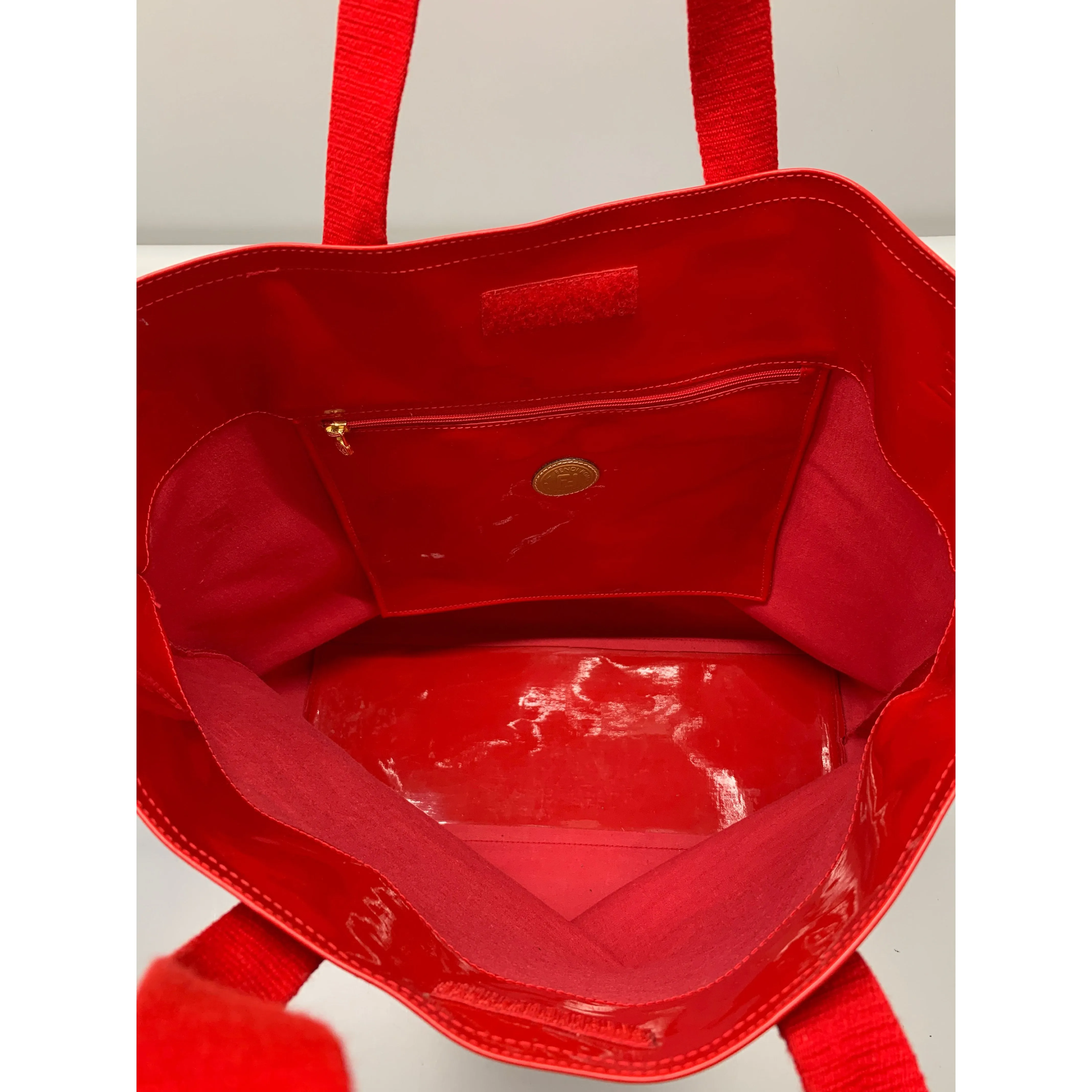 #FENDI/Tote Bag/RED/Enamel