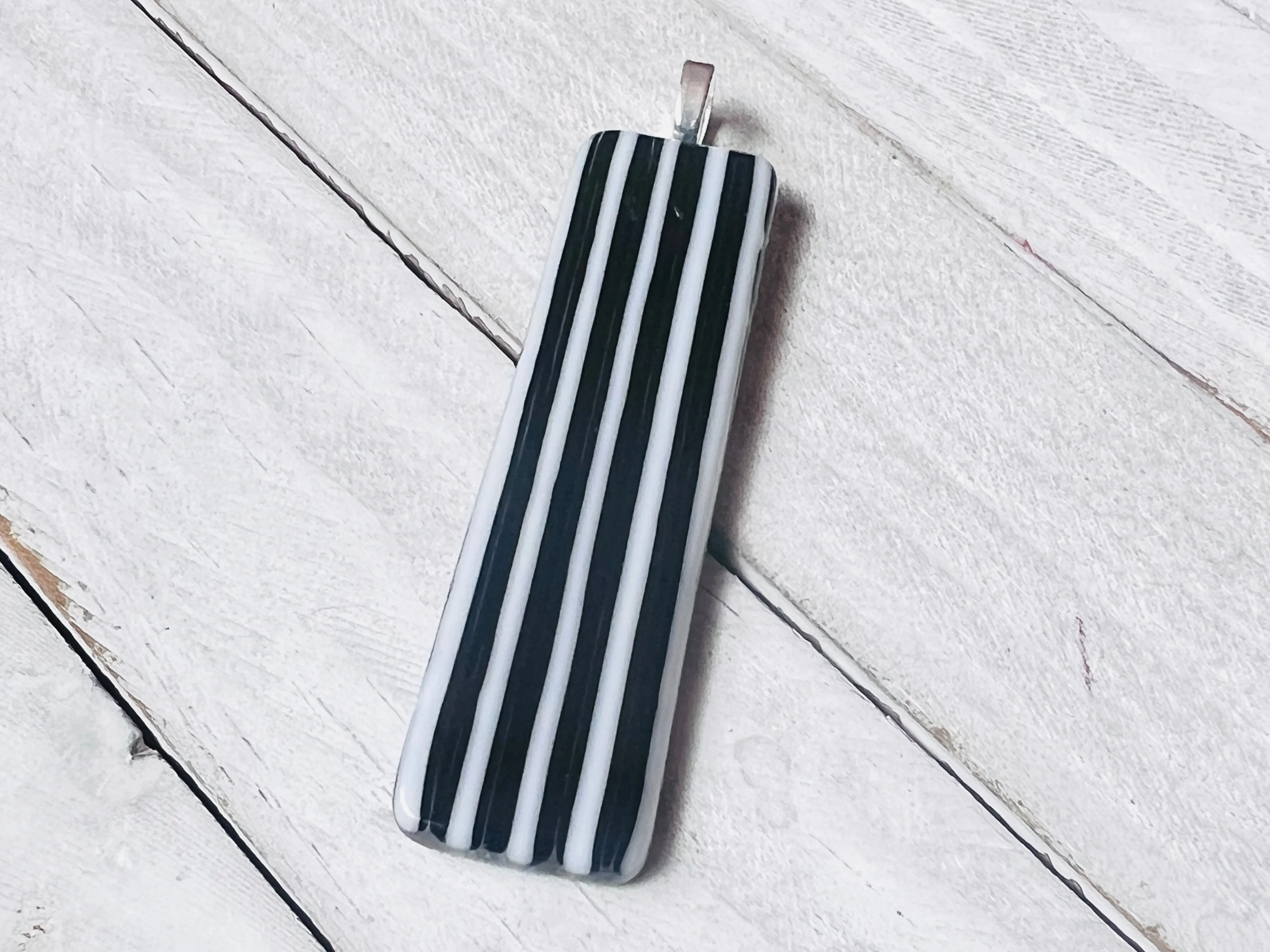 Fused Glass Pendant~ Be Bold