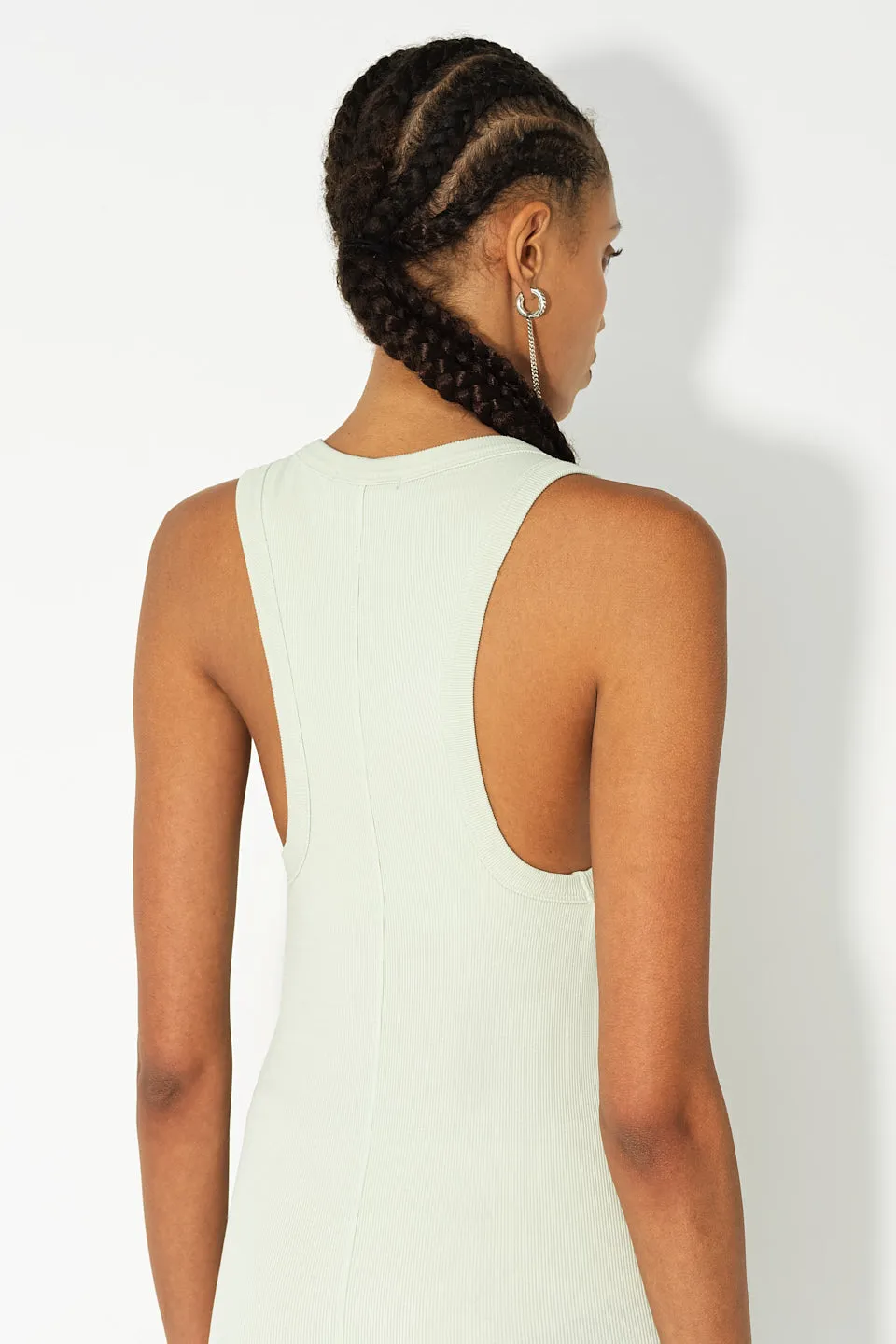 Gemini Rib Racerback Dress / Mint