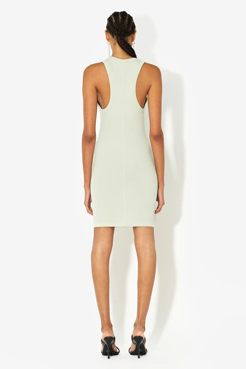 Gemini Rib Racerback Dress / Mint