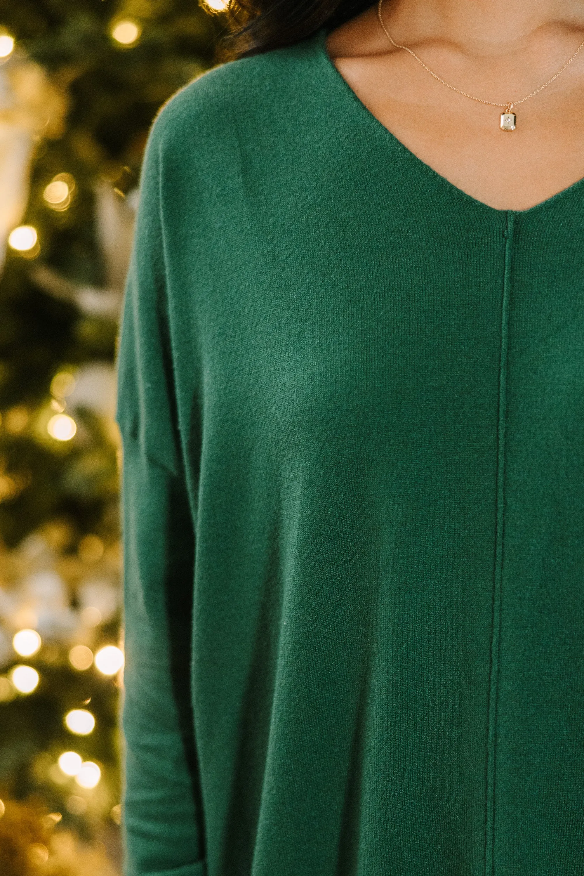 Get To Know You Emerald Green Tunic