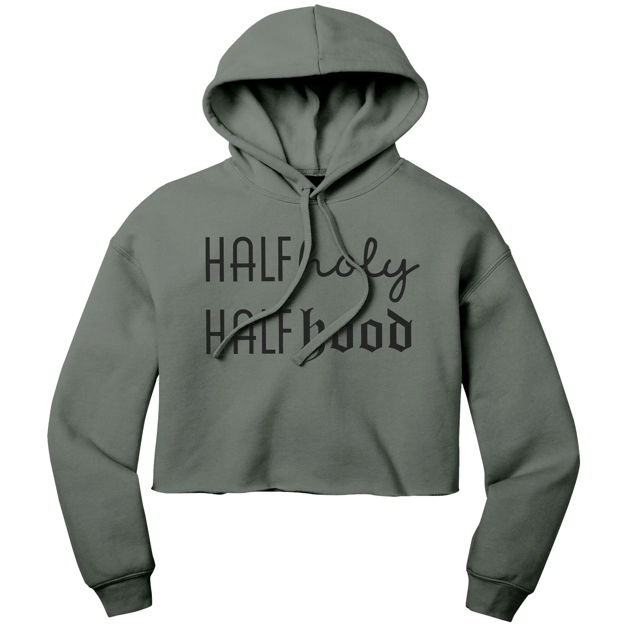 Holy Hood Womens Cropped Hoodie