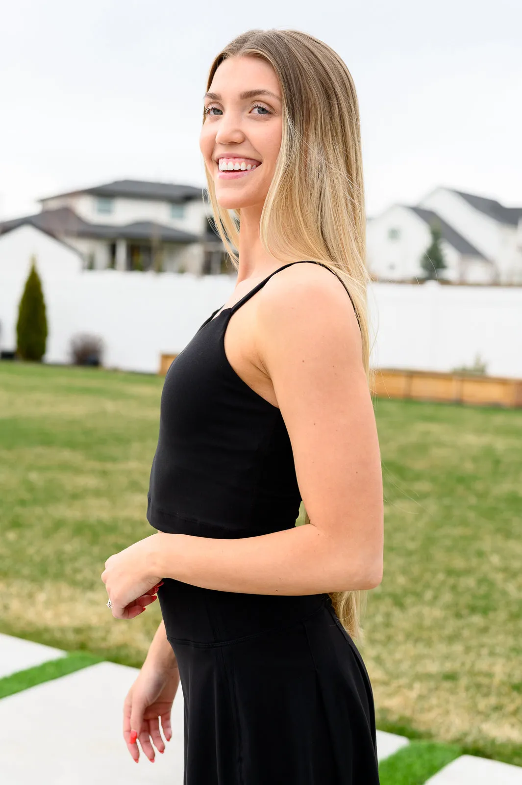 Hot Yoga Tank in Black - 4/16