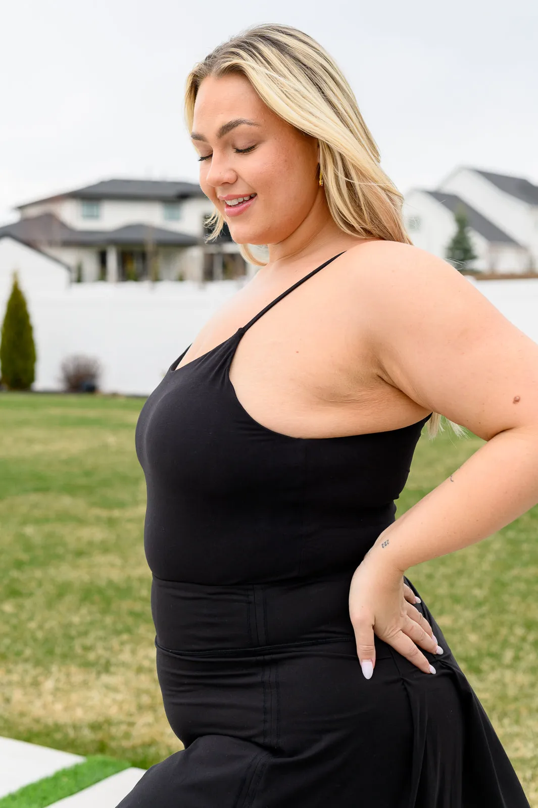 Hot Yoga Tank in Black - 4/16