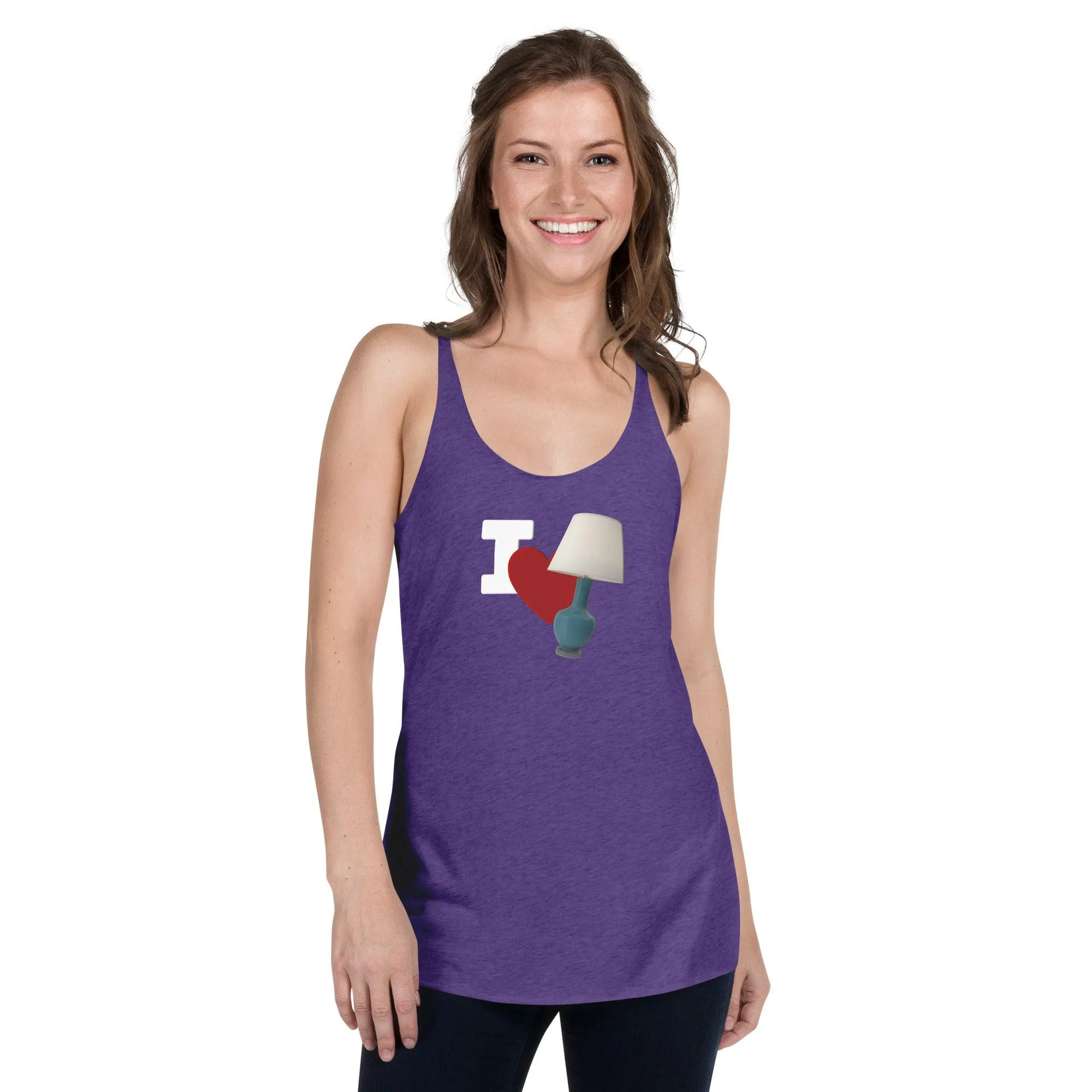 I Love Lamp Women's Racerback Tank