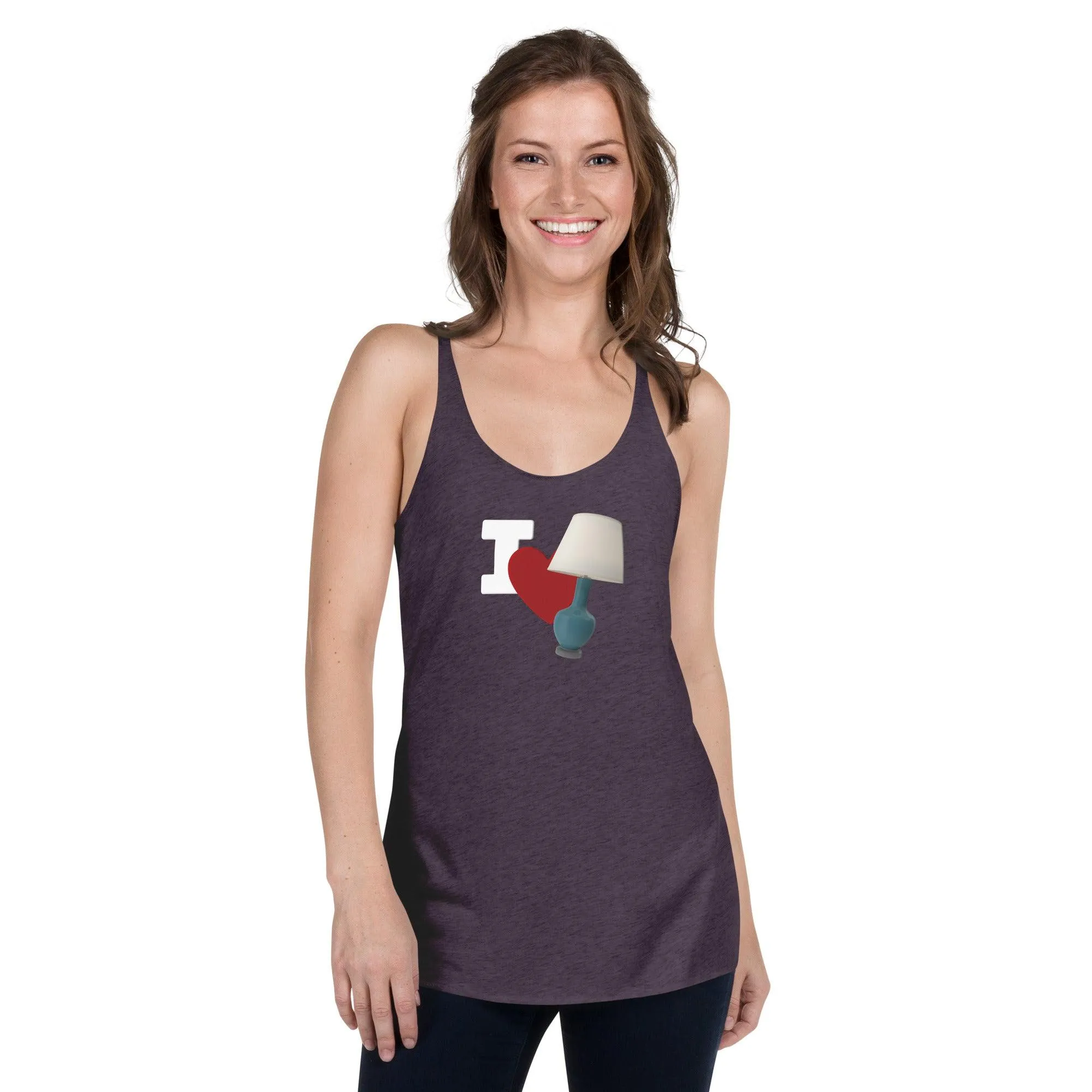 I Love Lamp Women's Racerback Tank