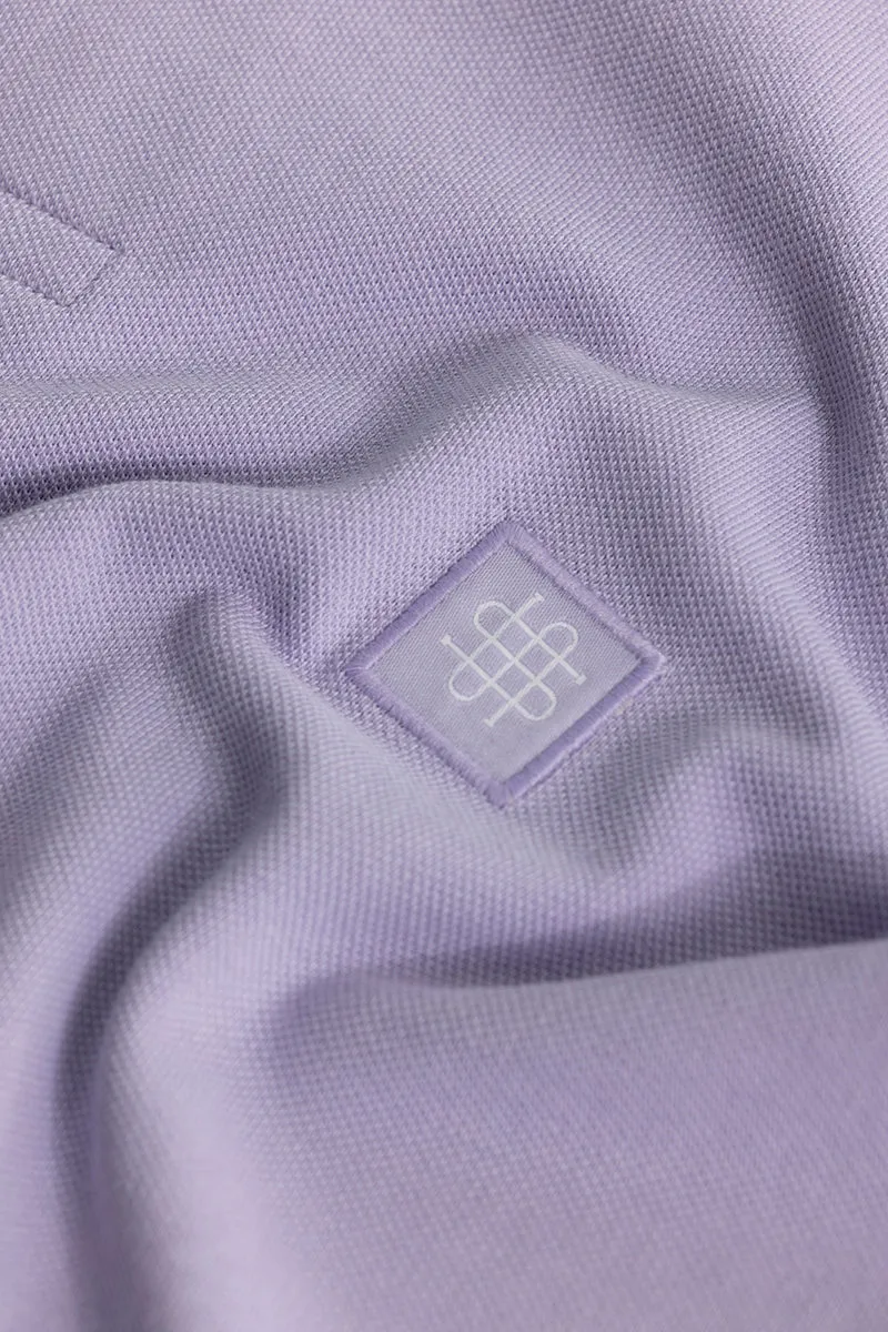 Incise Logo Lavender Polo T-Shirt