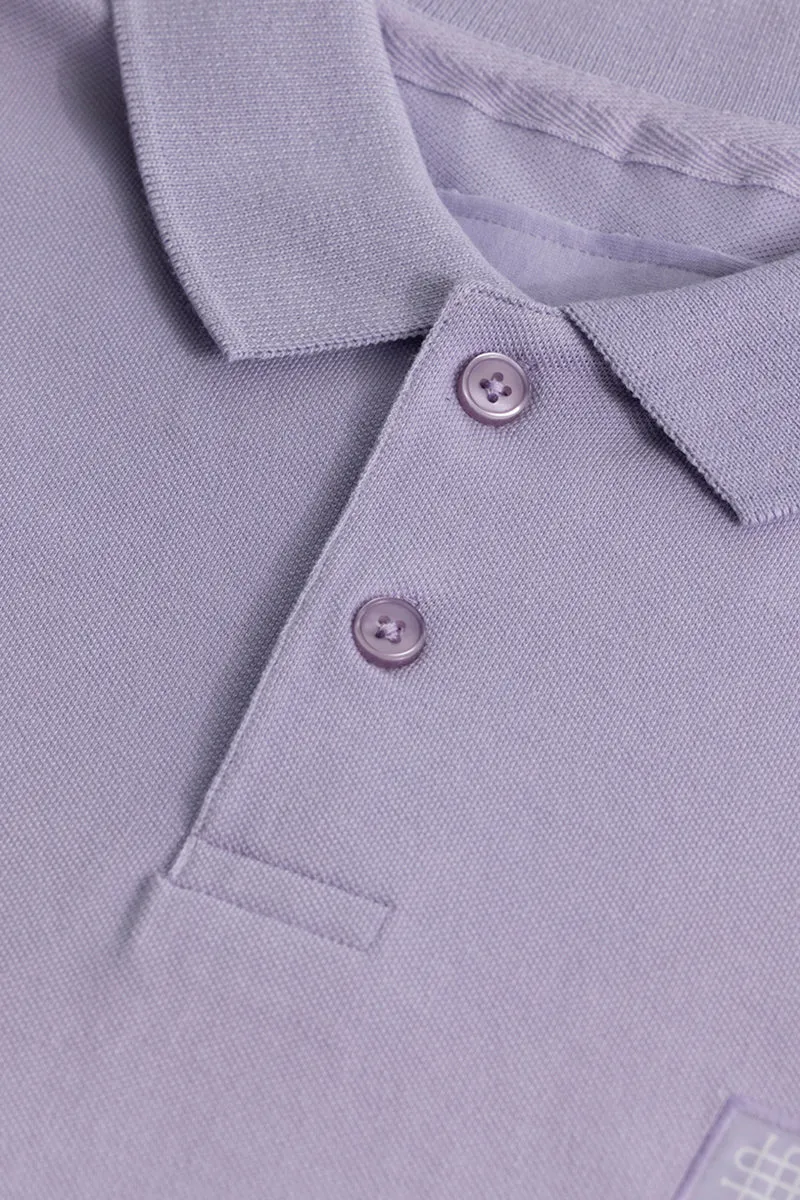 Incise Logo Lavender Polo T-Shirt