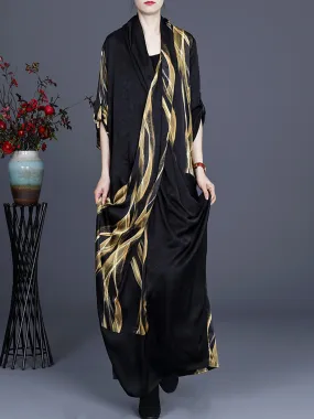 Irregular Vintage Maxi Retro Maxi Dress