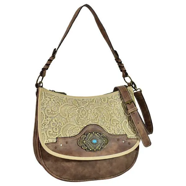 Justin Women's Lace Accent Crossbody Purse