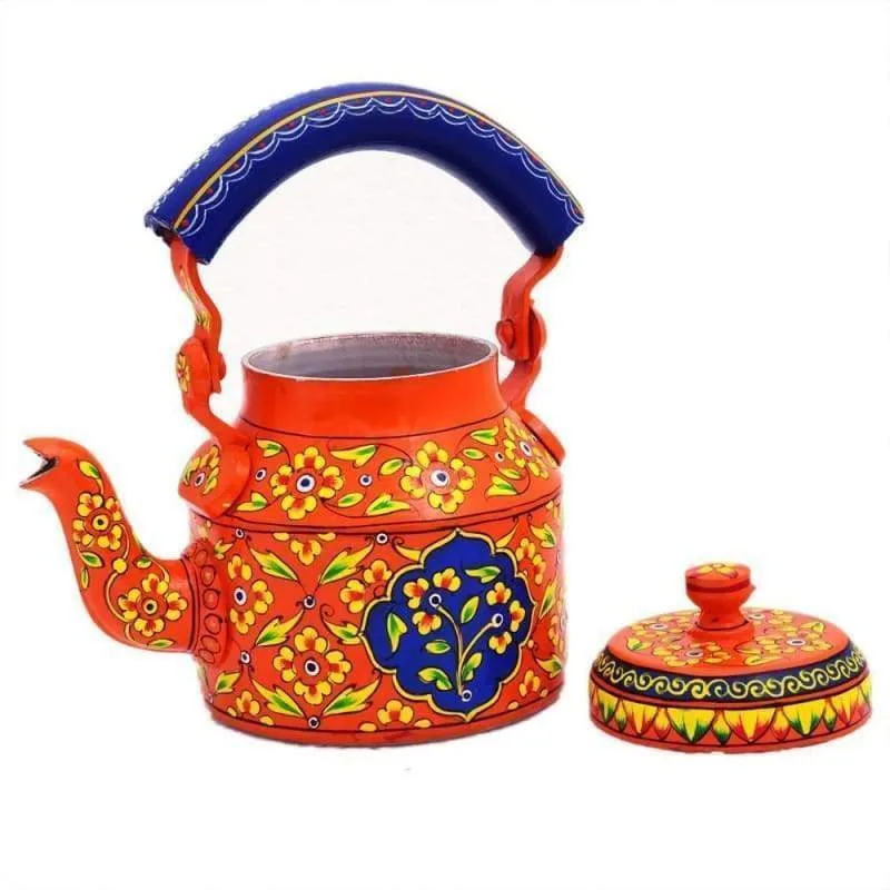 Kaushalam Hand Painted Tea Pot : MAGICAL AUTUMN