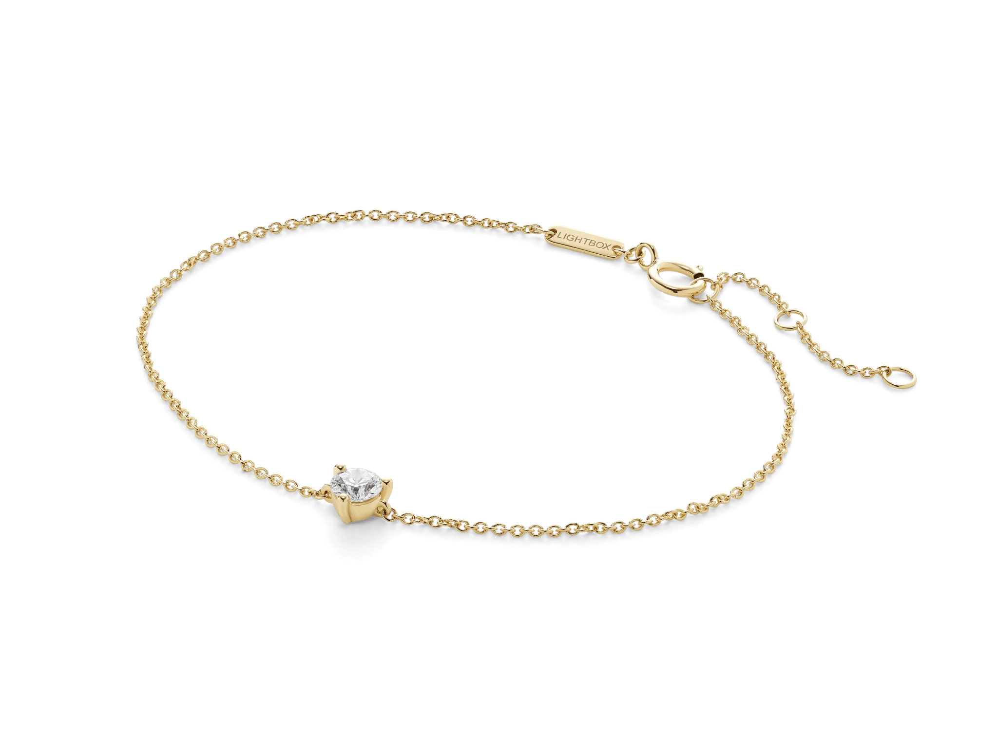 Lab-Grown Diamond ct. Mini Round Brilliant Bracelet | White