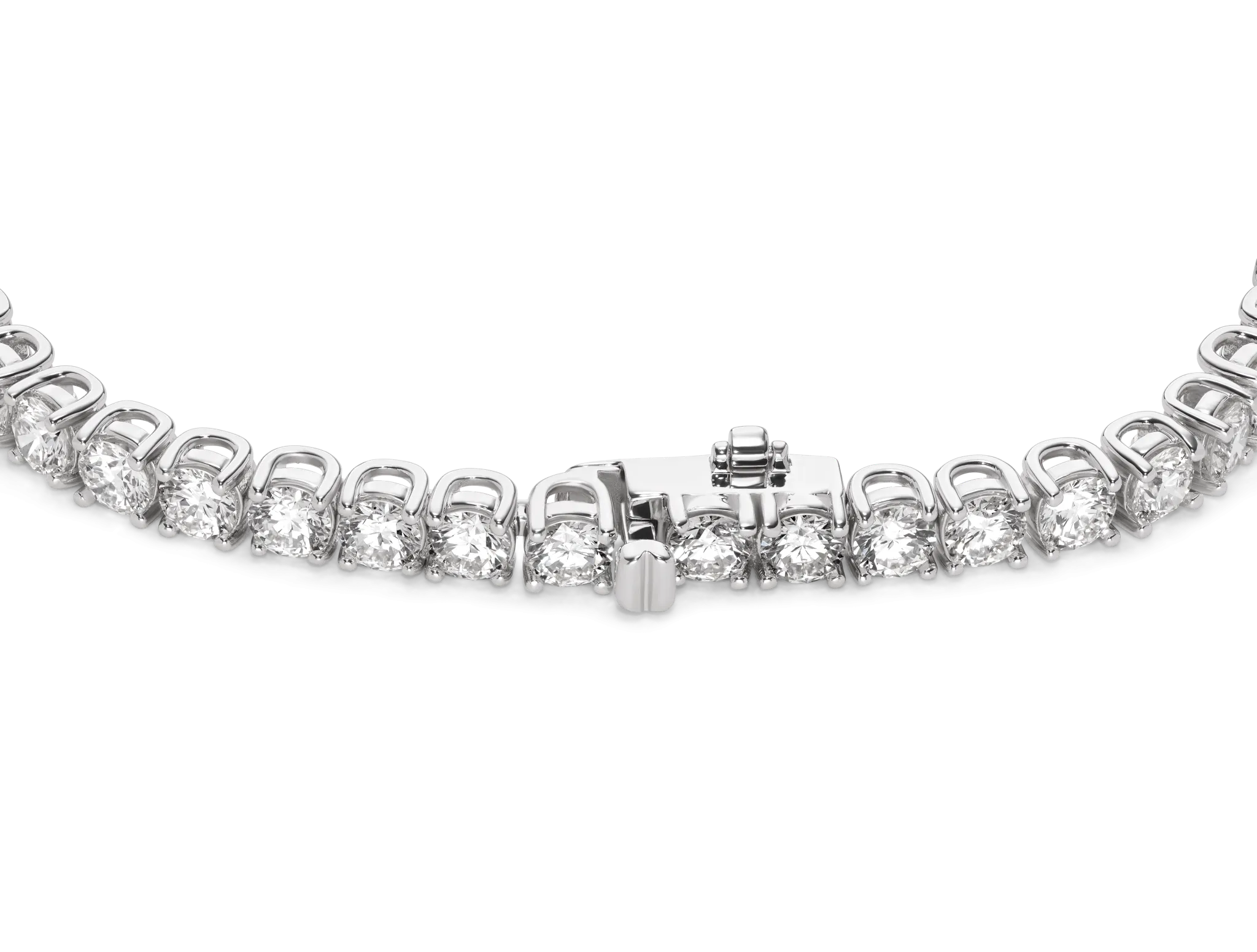 Lab-Grown Diamond Large Tennis Bracelet - G/H color, 7 length | White