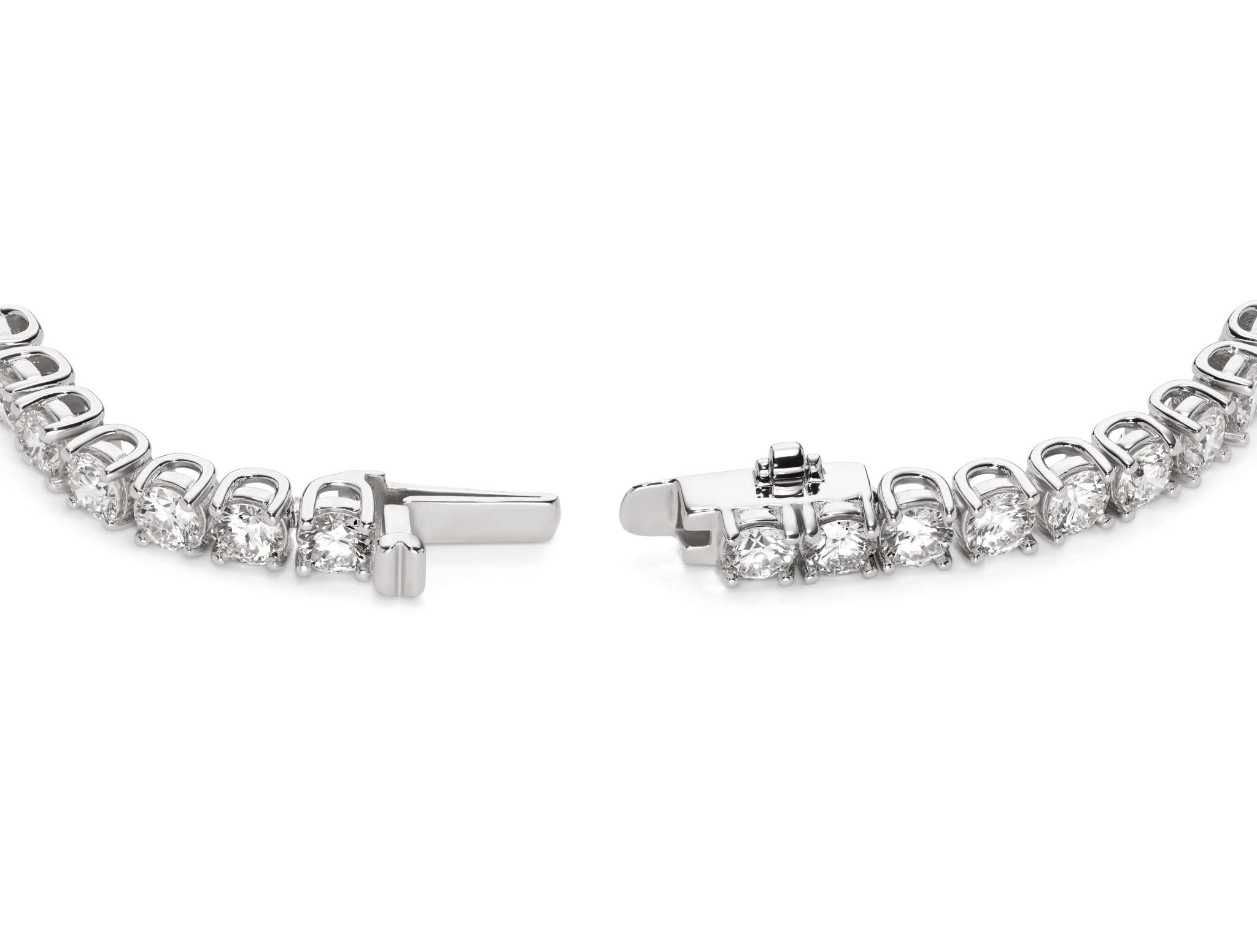 Lab-Grown Diamond Large Tennis Bracelet - G/H color, 7 length | White