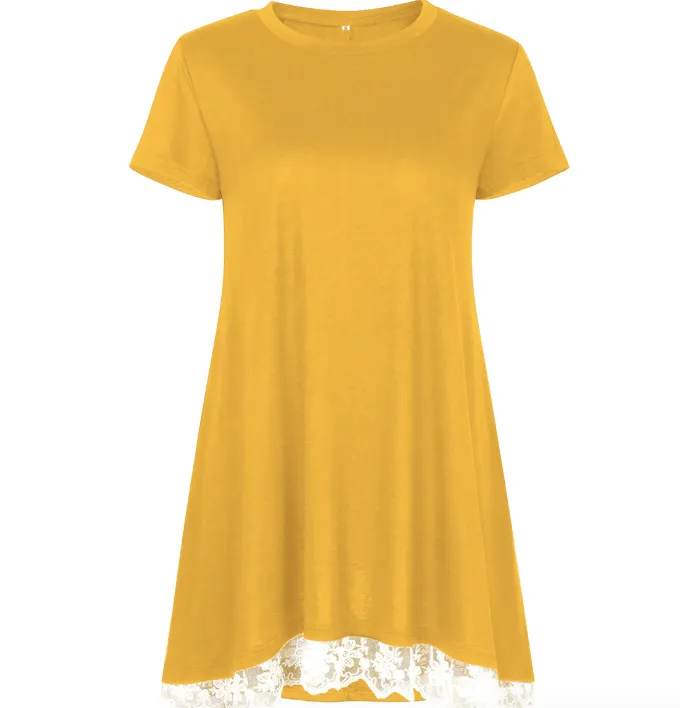 Lace Hem T-shirt