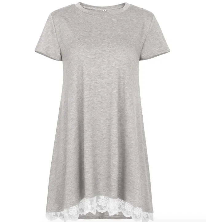 Lace Hem T-shirt