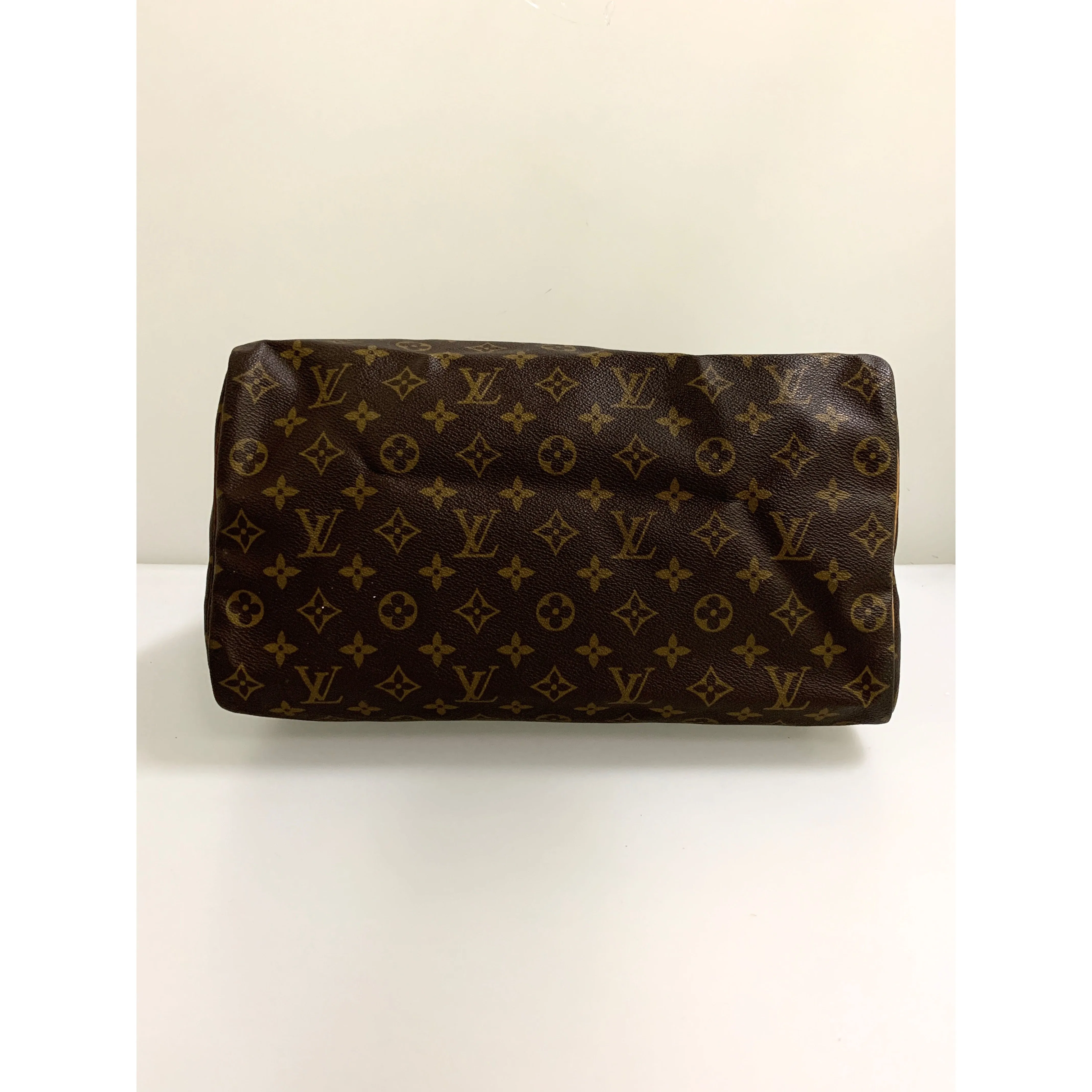 #LOUIS VUITTON/Boston Bag/BRW/PVC/SPEEDY 35_MONOGRAM CANVAS