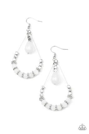 Lovely Lucidity - White Earring