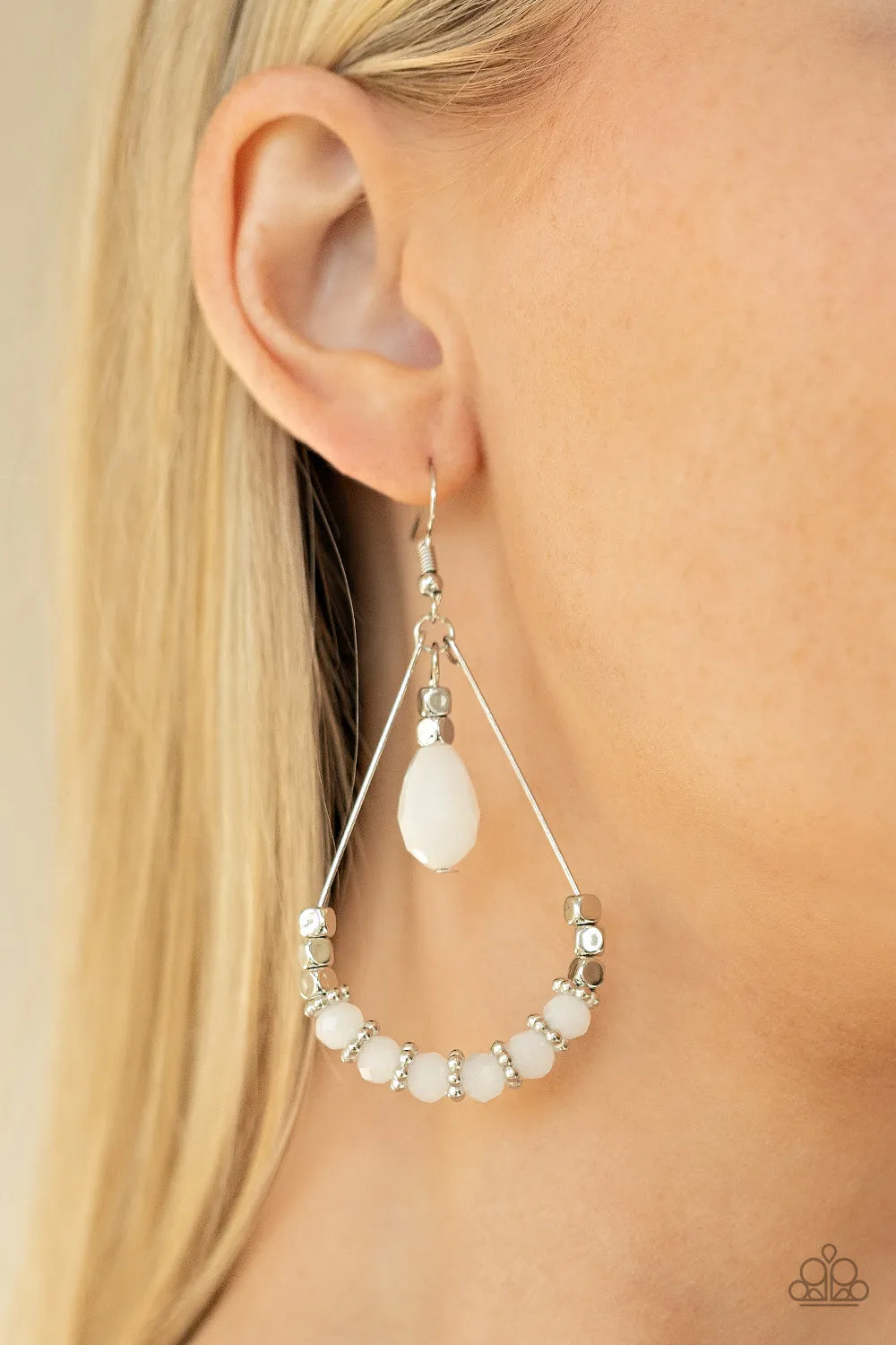 Lovely Lucidity - White Earring